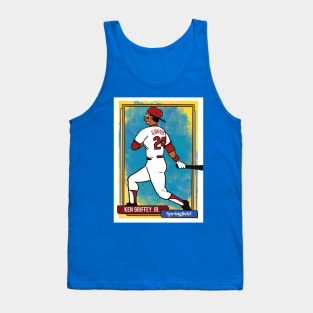 Ken Griffey Jr. Homer at the Bat Simpsons Parody Springfield Baseball Card Tee Tank Top